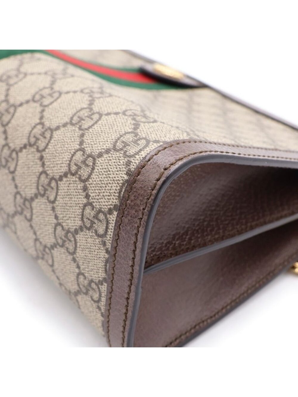 Gucci Chain Shoulder Bag Ophidia GG Supreme Leather - Picture 5 of 8